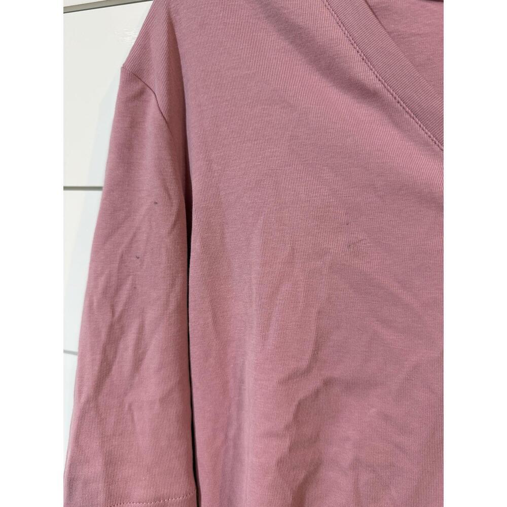 Ralph Lauren Women's Pink V-Neck 3/4 Sleeve Top XL - Picture 2 of 3